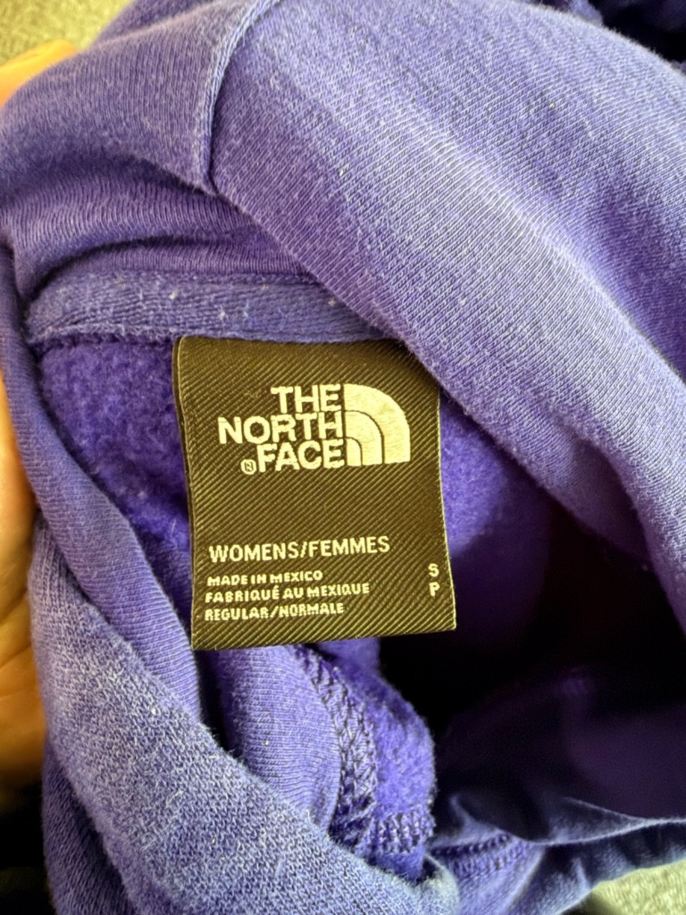 The North Face Purple Half Dome Logo Pullover Hoodie Womens Small Fleece TNF - Picture 4 of 6